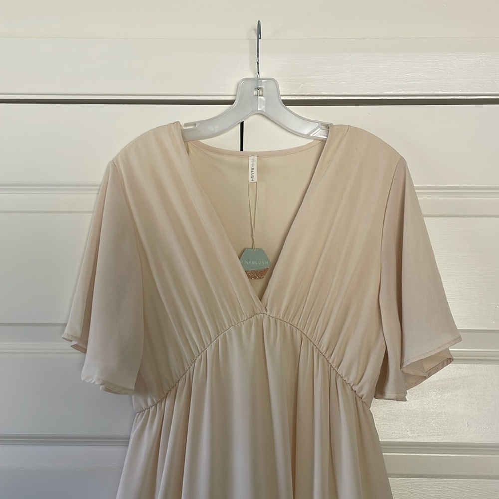 NWT Cream Chiffon maxi.